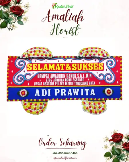 Papan Bunga Ucapan Selamat Way Sindi